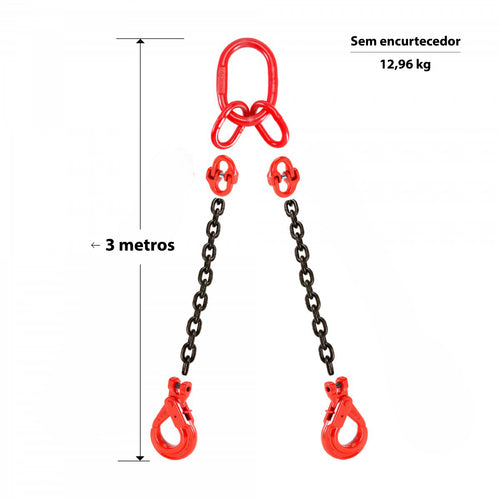 Linga de 2 Pernadas Ø8mm - 2000kg